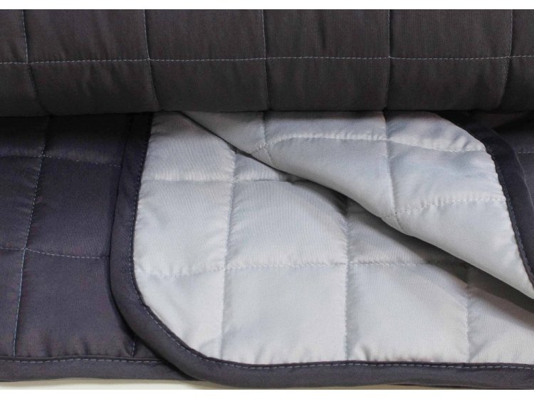 Покрывало стеганное Viluta. Дуэт графит