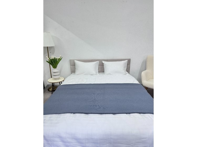 Вафельное покрывало Ecotton. Grey