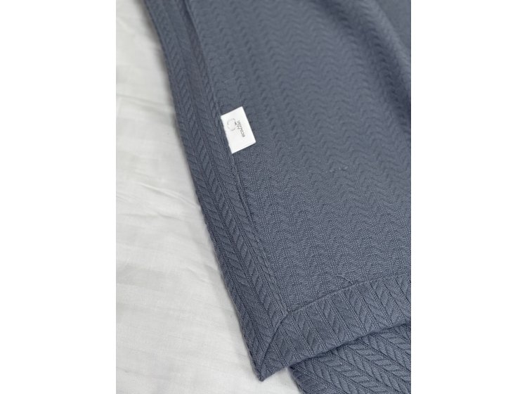 Вафельное покрывало Ecotton. Grey
