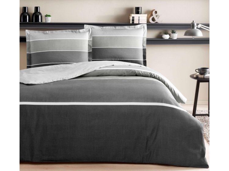 Постельное белье Tac. Сатин Hazel Antracit