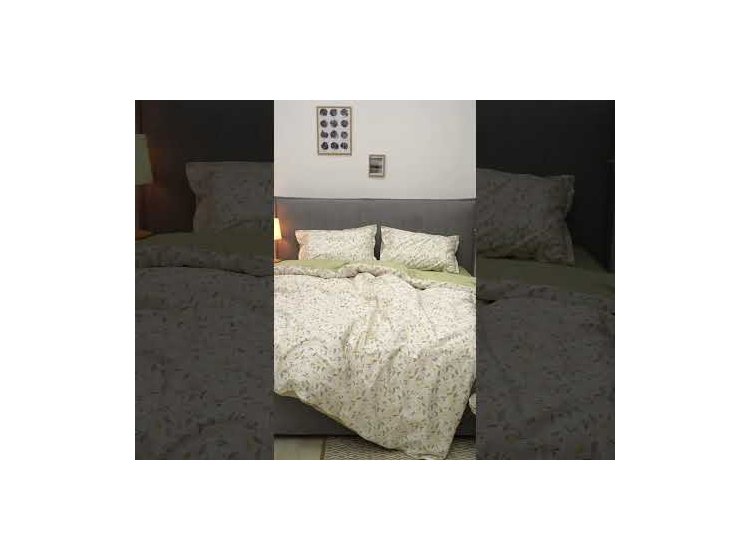 142 - Комплект постільної білизни з Сатин Люкс