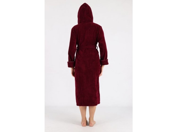 Халат женский махровый бамбуковый Nusa. 6890 bordo