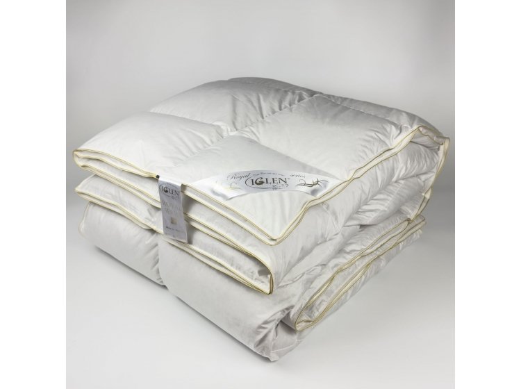 Одеяло зимнее Iglen Royal series 100% пуха в батистовом тике