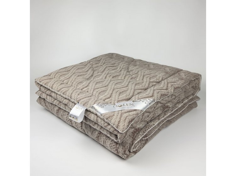 Одеяло детское Iglen лен демисезонное во фланели