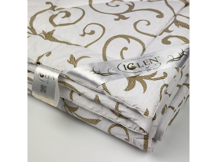 Одеяло детское Iglen 100% шерсть летнее в бязи