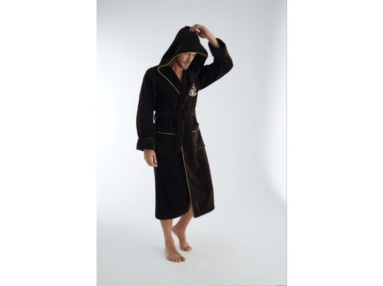 Халат махровый мужской Nusa. 1300 кофейного цвета