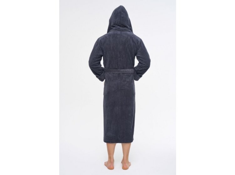 Халат махровый мужской Nusa. NS 1335 antrasit серого цвета