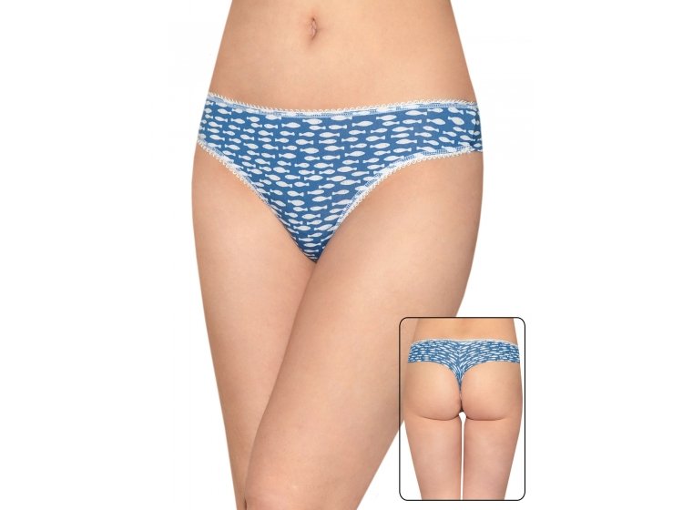 Стринги EGO. Must Have KF3109 синие, 2шт