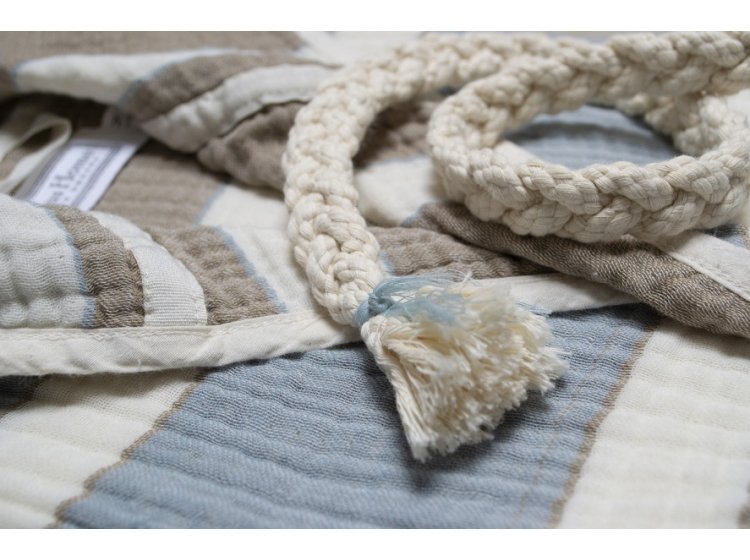 Халат женский Lotus. Milana muslin lead blue-khaki