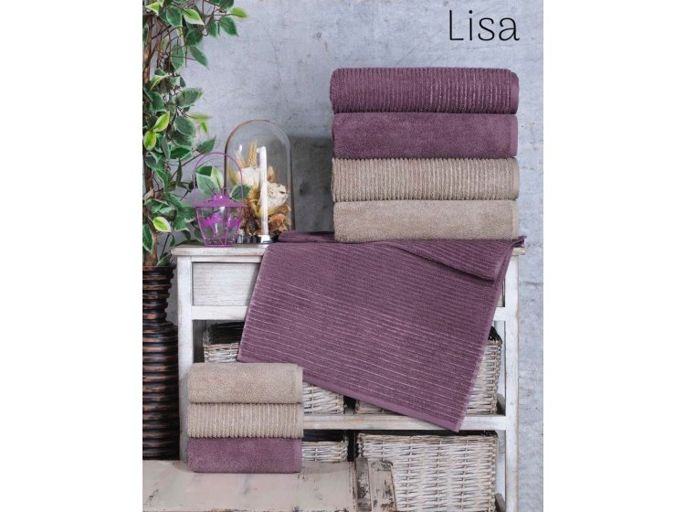 Набор из 4-х хлопковых полотенец Altinbasak. Lisa