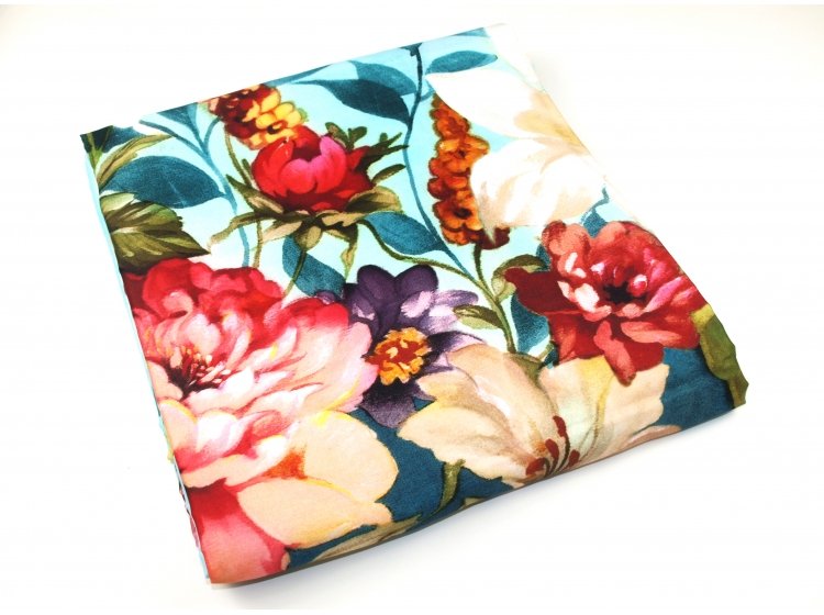 Постельное белье TAC. Digital Saten Lumina V01-MAVI пододеяльник