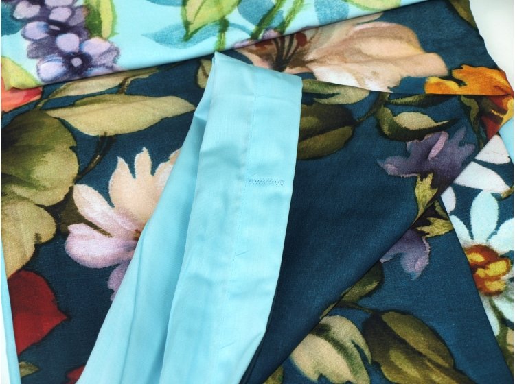 Постельное белье TAC. Digital Saten Lumina V01-MAVI пододеяльник