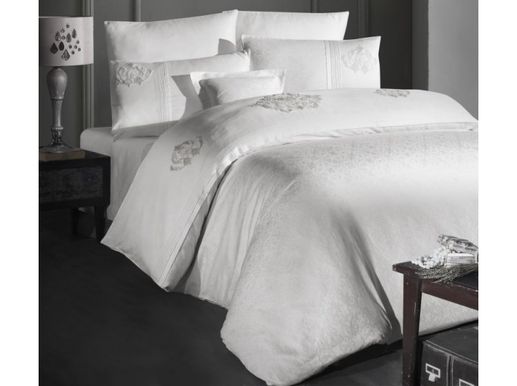 Постельное белье First Choice. V.I.P Moon light сатин Mirabel krem