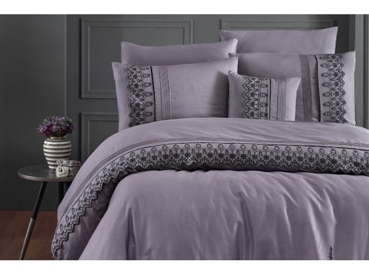 Постельное белье First Choice. V.I.P Moon light Mona leylak