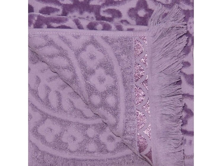 Простынь махровая Parisa Home. Velour Premium JV-144 фиолетового цвета
