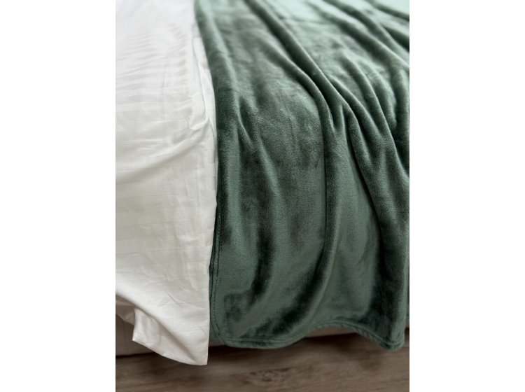 Плед Ecotton. Wellsoft 17-0112 Matte green