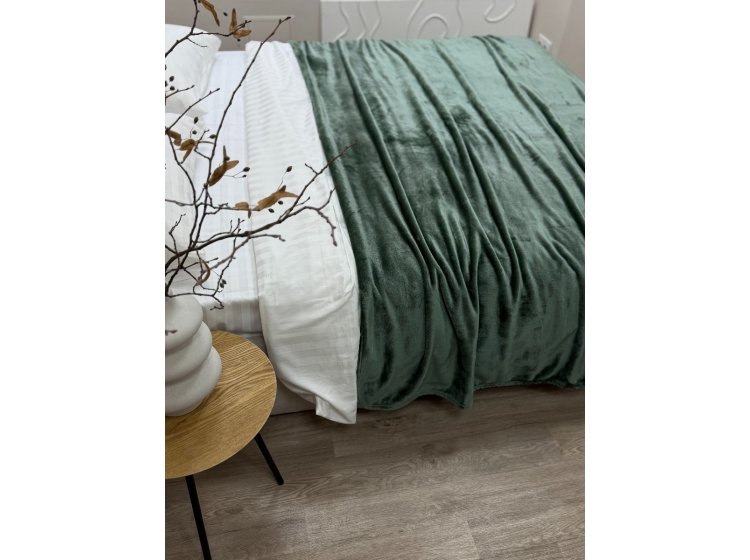 Плед Ecotton. Wellsoft 17-0112 Matte green