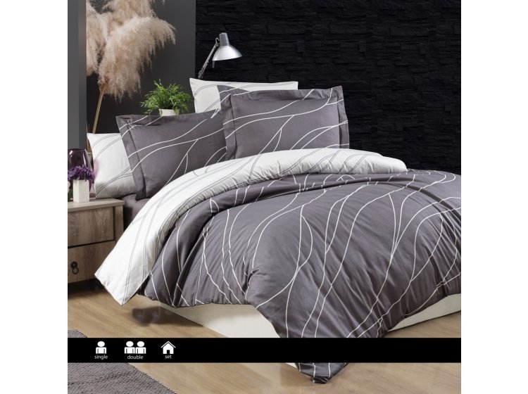 Постельное белье First Choice. Сатин MESİ QUİCK SİLVER