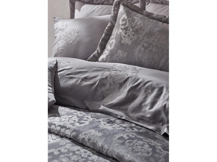 Набор постельного белья Dantela Vita. С вышивкой и жаккардовым покрывалом Nilda