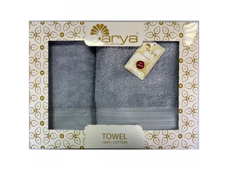 Набор полотенец Arya. Жаккард Touch светло-голубой