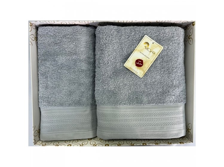 Набор полотенец Arya. Жаккард Touch светло-голубой