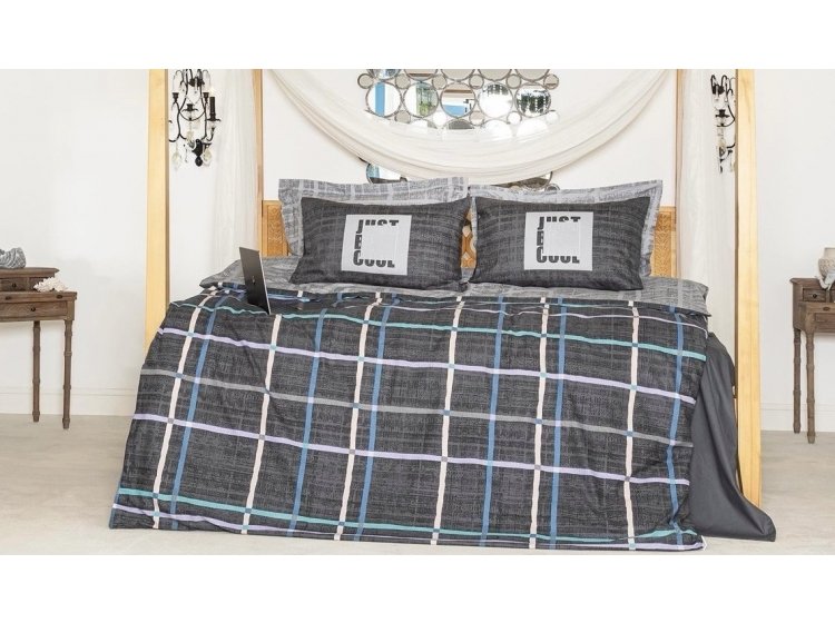 Постельное белье Altinbasak. Ранфорс  Odessa gris