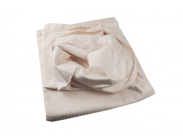 Постельное белье Tac. Premium Basic Stripe кремового цвета пододеяльник