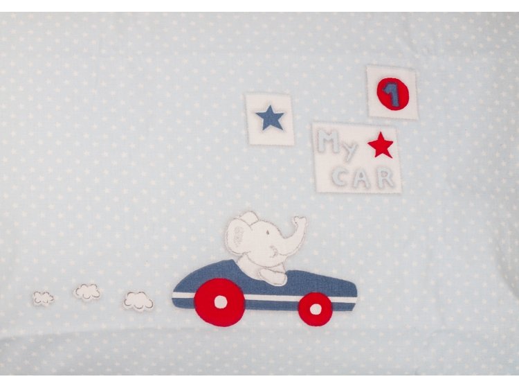 Постельное белье в детскую кроватку Karaca Home. Ранфорс My Car 