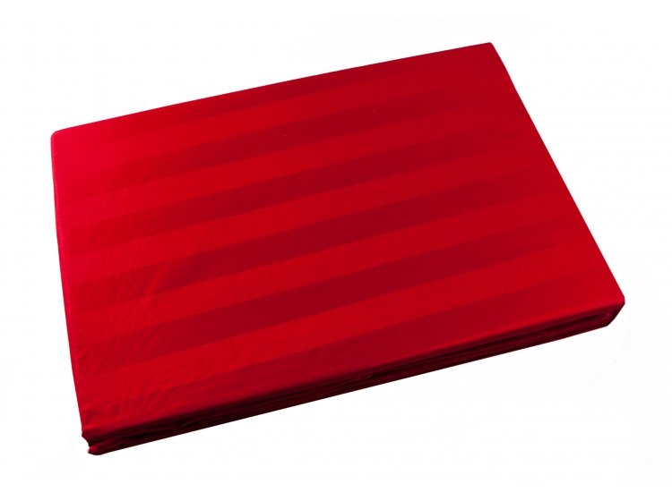 Постельное белье Love you. Красный, страйп сатин пододеяльник