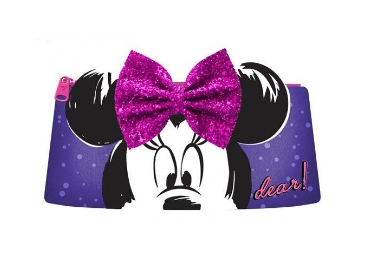 Пенал мягкий YES. TO-01 Minnie Mouse фиолетовый