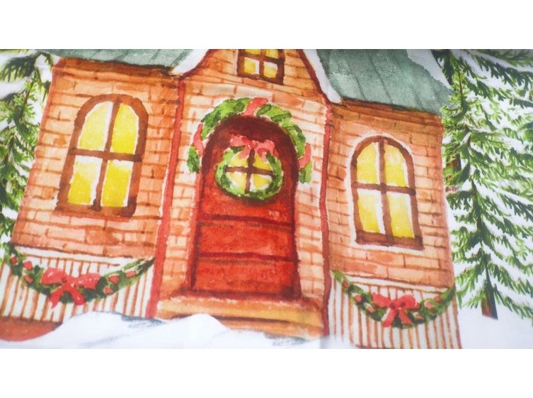 Постельное белье Tac. Satin SANTA V01-KIRMIZI