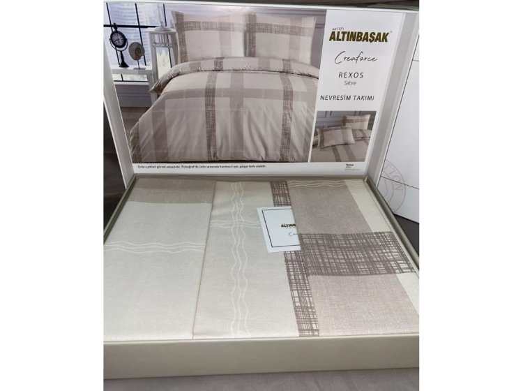 Постельное белье Altinbasak.  Ранфорс  Rexos sabre