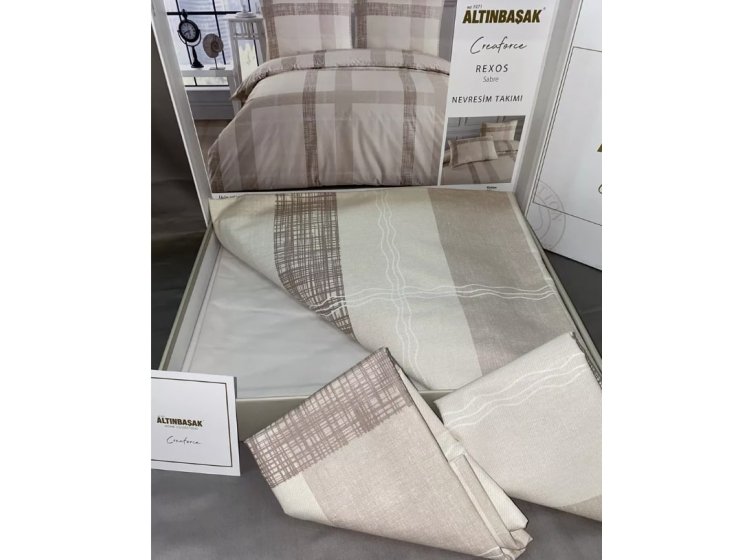 Постельное белье Altinbasak.  Ранфорс  Rexos sabre