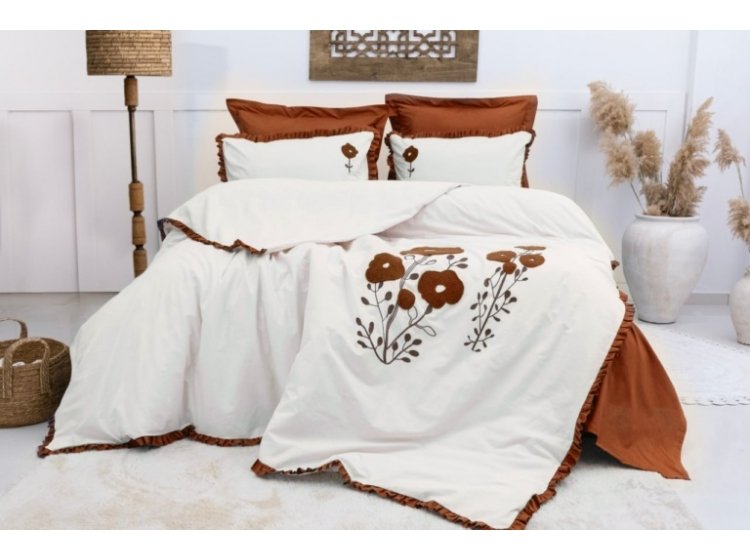 Постельное белье Saheser. Alessa Keremit хлопок с вышивкой