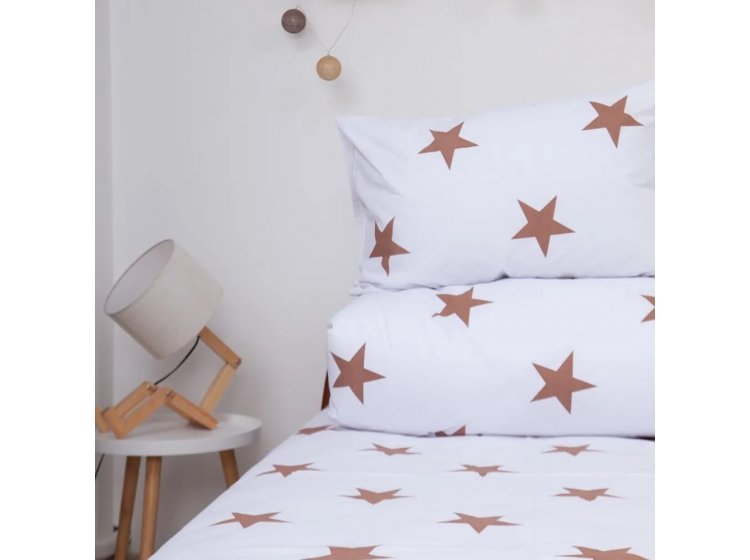 Подростковое постельное белье ТЕП. Soft Dreams Звёзды цвета какао