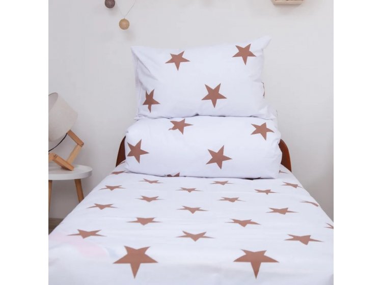 Подростковое постельное белье ТЕП. Soft Dreams Звёзды цвета какао