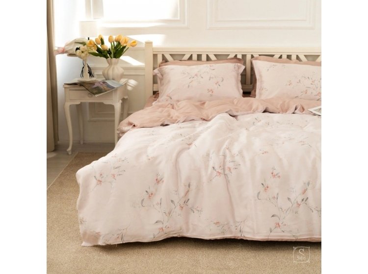 Постельное белье Home Line. Тенсел Орхідея рожева