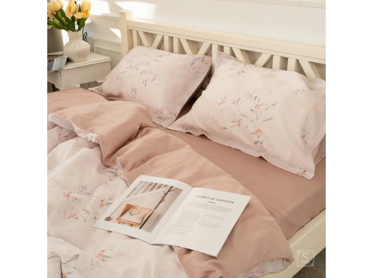 Постельное белье Home Line. Тенсел Орхідея рожева