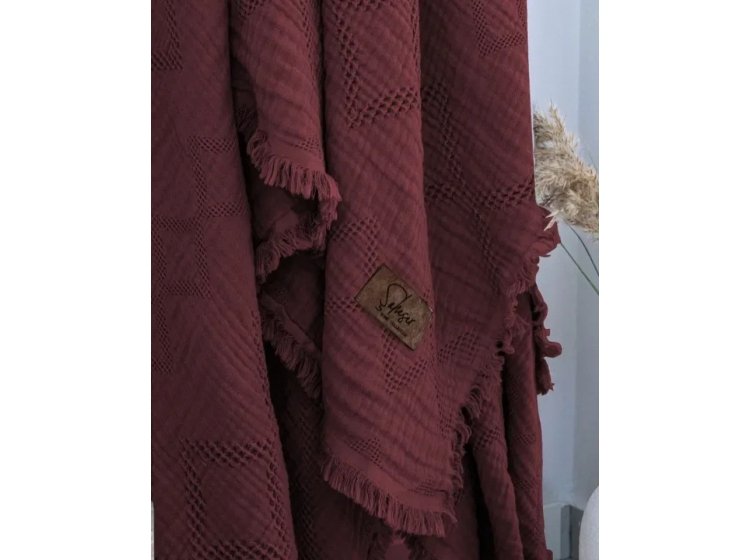 Муслиновое покрывало с бахромой Saheser. Oscar Bordo