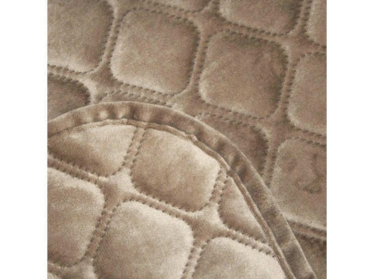 Покрывало ТЕП. Велюровое Шоколадный Ромб круглый