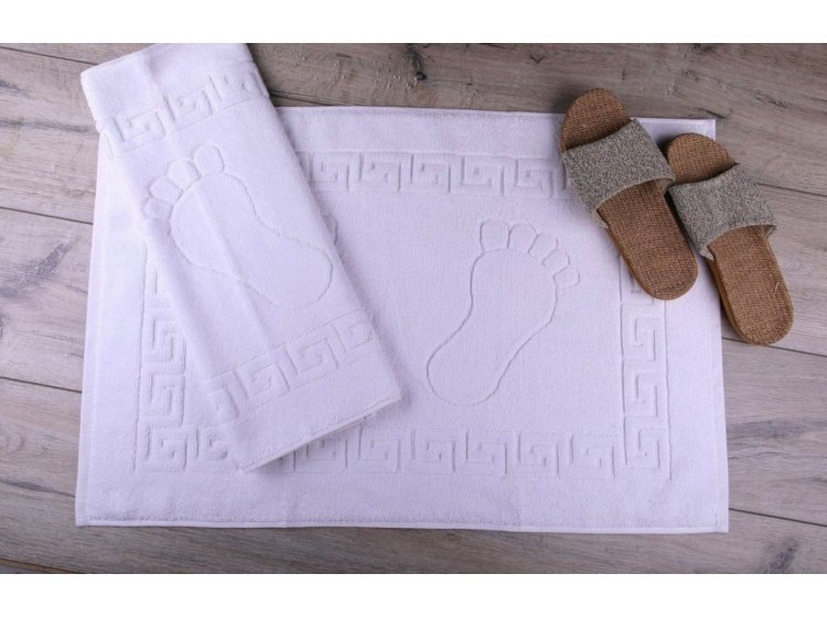 Полотенце для ног  Аиша. Ножки белое 