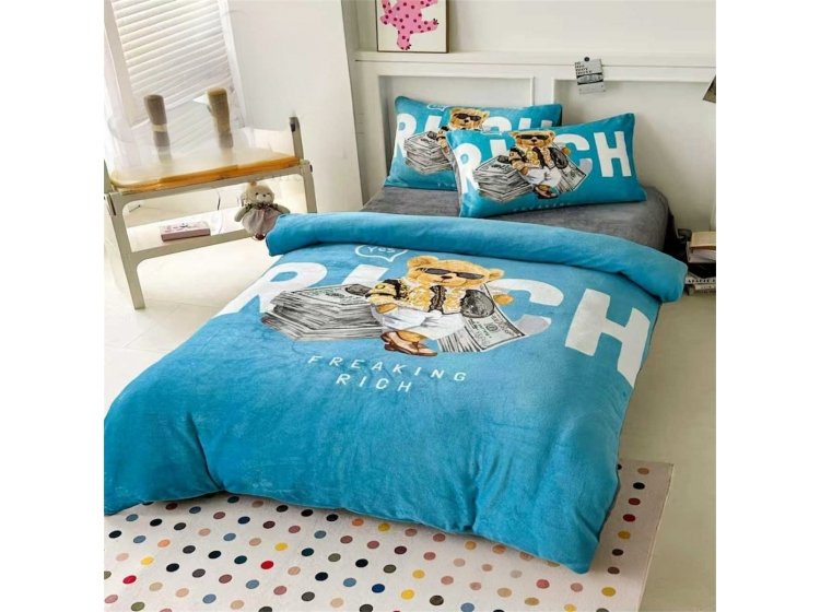 Подростковое велюровое постельное белье Colorfull Home. Rich