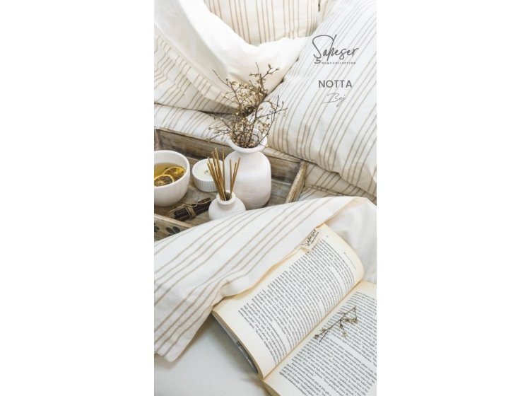 Постельное белье Saheser. Хлопок  Notta bej