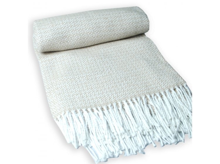 Плед хлопковый Wooltex. LANAVITTA АУРА  бежевый