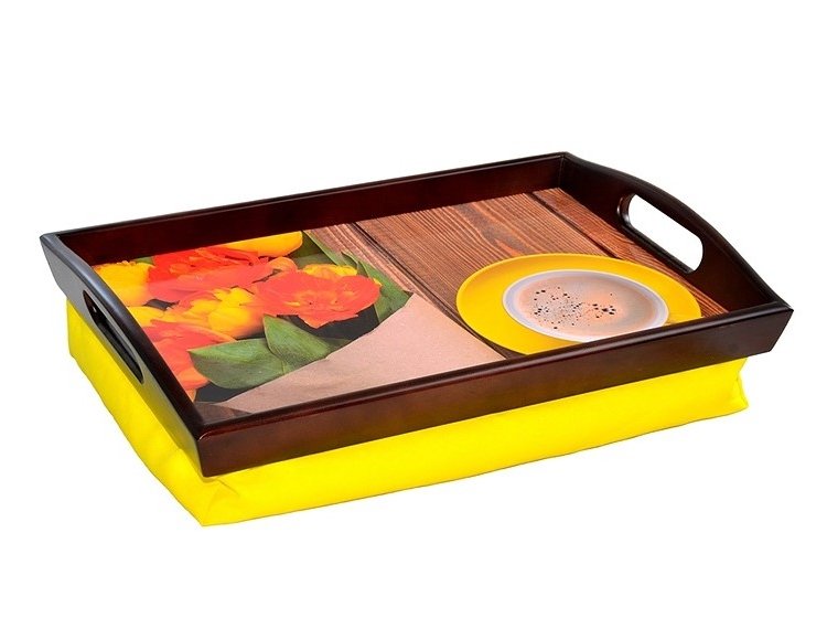 Поднос на подушке с ручками. Лето S10