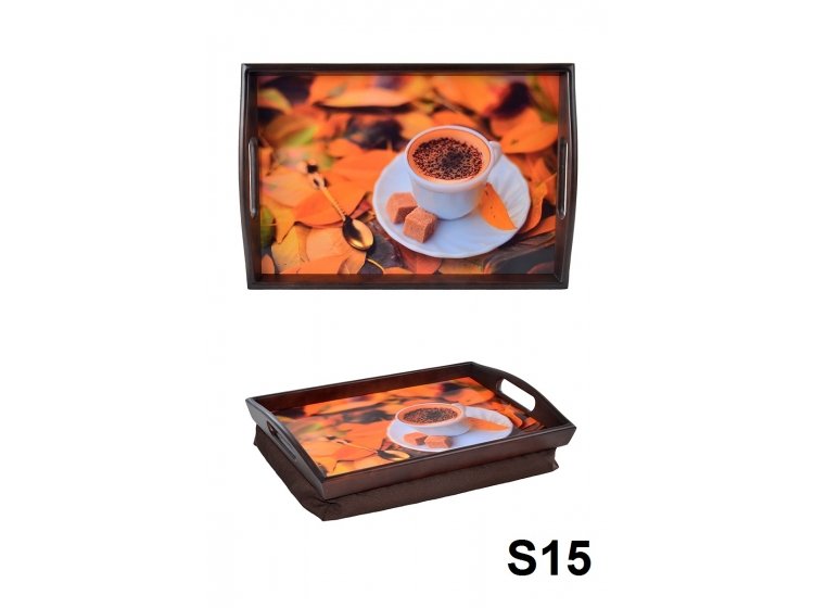 Поднос на подушке с ручками. Лето S15