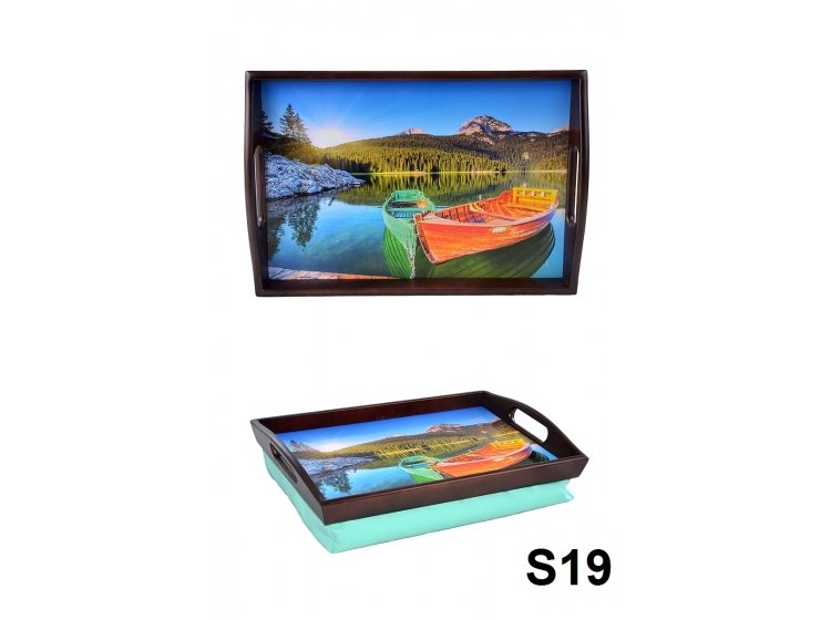 Поднос на подушке с ручками. Лето S19