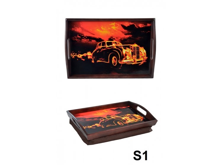 Поднос на подушке с ручками. Лето S1