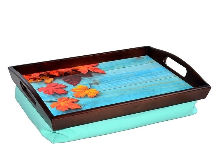 Поднос на подушке с ручками. Лето S24