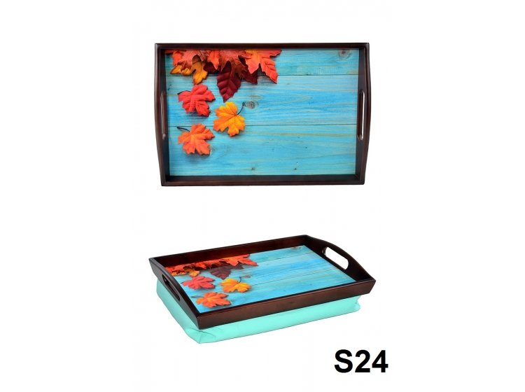 Поднос на подушке с ручками. Лето S24